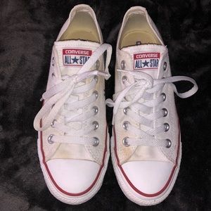 White Converse Low Top